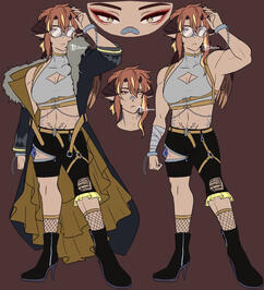 My first VTuber character's last design.